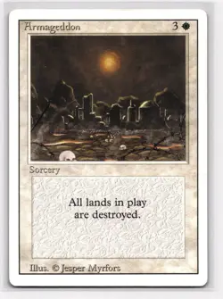 1994 Magic the Gathering - Armageddon - Revised MTG White Rare LP - Image 1