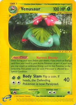 Venusaur 68/165 Rare Expedition Base Set Pokemon Moderately Played - Image 1