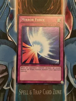 YUGIOH • MIRROR FORCE • SECRET RARE • LCYW-EN091 • 1st EDITION • NM - Image 1