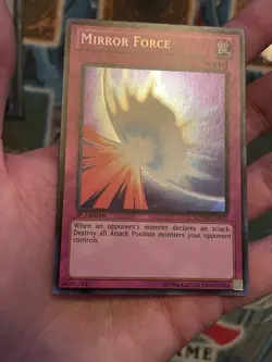 YUGIOH • MIRROR FORCE • SECRET RARE • LCYW-EN091 • 1st EDITION • NM - Image 3