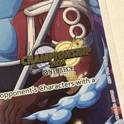 RARE Jinbe P-063 Championship 2024 Event Pack Promo TOURNAMENT One Piece TCG - Image 3