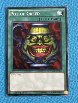 Yu-Gi-Oh! TCG Pot of Greed YGLD-ENB26 1st Edition Common LP - Image 1