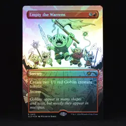 Empty the Warrens #2412 (FOIL) ~ MTG Secret Lair Goblin Storm - Image 1