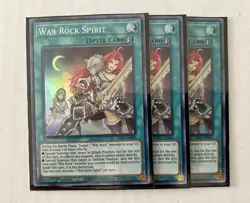 3x War Rock Spirit 1st Edition Super Rare LIOV-EN090 Yu-Gi-Oh! - Image 1