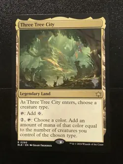 MTG Three Tree City (Promo Pack) - Bloomburrow (PPBLB) #260 Rare - Image 1
