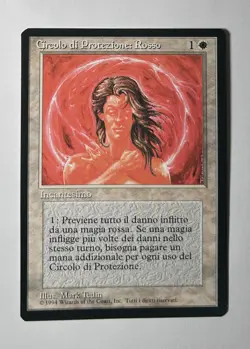 Circle of Protection: Red - MTG FBB Italian 1994 - Common NM Free Ship - Image 1