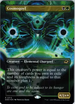 Cosmogoyf (Borderless) 313 Rare Edge of Eternities Magic: The Gathering Foil NM - Image 1