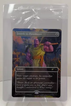 MTG Swords To Plowshares PSA Magazine Promo Thanos Marvel Sealed NM + Magazine - Image 4
