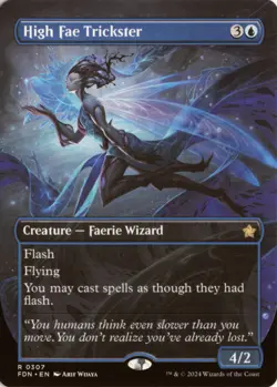 High Fae Trickster (Borderless) 307 FDN Foundations NM - Image 1