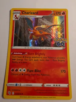 The Pokemon Company Charizard 010/078 Pokemon GO Holo Stage 2 170 HP Flare Blitz - Image 1