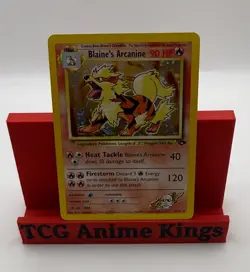 Blaine's Arcanine Pokemon TCG Gym Challenge 1/132 Holo Unlimited Rare - Image 1