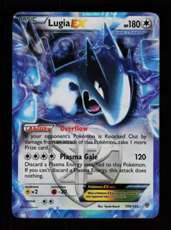 Lugia EX 108/135 Holo EX Rare Plasma Storm Pokemon Cards - Image 1