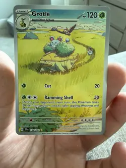 Pokemon TCG Grotle 164/162 Temporal Forces Illustration Rare Card - Image 1