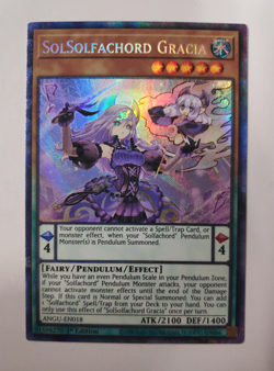 YU-GI-OH! ANGU-EN018 SolSolfachord Gracia Ancient Guardians Collector's Rare M - Image 1
