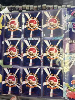 1999 Pokemon Japanese Neo Genesis Series 1 Promo 9-Card Set Binder Complete NM - Image 3