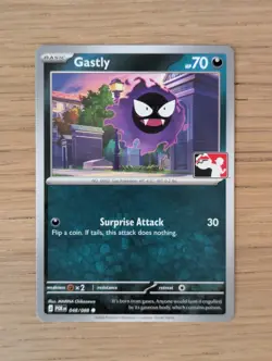 Pokemon TCG Gastly POR 048/088 Play Stamp Non-holo Prize Pack Series 9 - Image 1