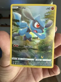 Pokemon TCG Riolu GG26/GG70 Crown Zenith Galarian Gallery Ultra Rare Holo - Image 1