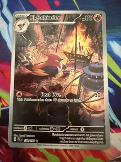 Pokemon Company Fletchinder 199/193 SV02 Paldea Evolved IR Full Art Holo Eng - Image 1