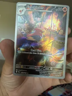Pokemon Company Fletchinder 199/193 SV02 Paldea Evolved IR Full Art Holo Eng - Image 4