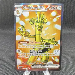 Pokemon TCG Gholdengo ex 231/182 SV04 Paradox Rift Ultra Rare FA Holo ENG - Image 1
