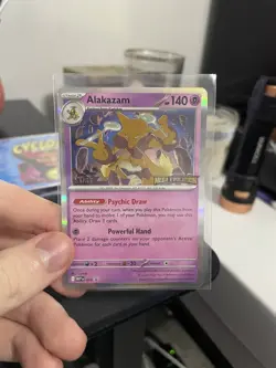 Pokemon Alakazam 003 Mega Evolution Prerelease Staff Promo Card Holo - Image 1