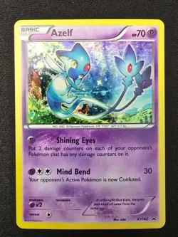 Pokemon TCG Azelf XY142 XY Black Star Promo Cosmos Holo Card NM #XY142 - Image 1