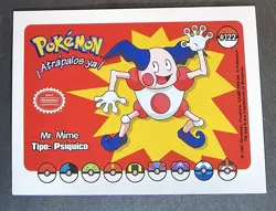 MR MIME - WHOS THAT POKEMON VINTAGE 1997 HOLO CARD - Image 1