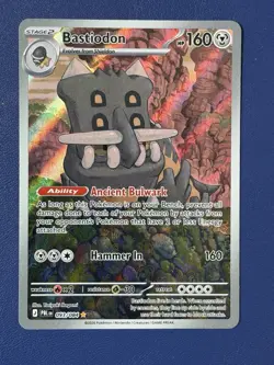 Pokemon Pitch Black Bastiodon 093/084 Illustration Rare IR NM - Image 1