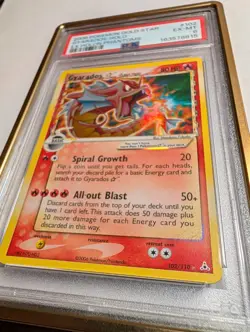 Pokemon Gyarados Gold Star Holo EX Holon Phantoms 102/110 PSA 6 - Image 2