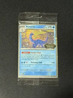 Pokemon TCG Aurorus 024/088 Perfect Order Stamped Holo Promo Sealed - Image 1