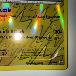 Pokemon Pikachu 26/83 - XY Generations - Reverse Holo NM - Image 5