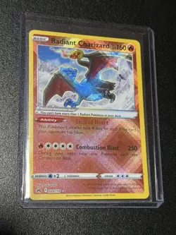 Pokemon TCG Radiant Charizard Crown Zenith Holo Card 020/159 Near Mint Condition - Image 1
