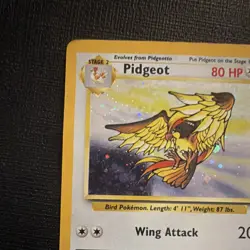 Pokemon TCG Pidgeot 14/130 Base Set 2 Rare Holo 80 HP 2000 English - Image 3