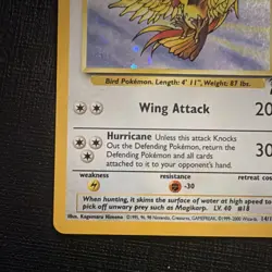 Pokemon TCG Pidgeot 14/130 Base Set 2 Rare Holo 80 HP 2000 English - Image 4