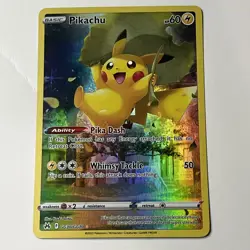 Pikachu - Crown Zenith - Full Art Holo Rare - NM GG30/GG70 - Pokemon TCG - Image 1