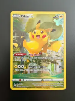 Pokemon TCG Pikachu GG30/GG70 Crown Zenith holo rare sir - Image 1
