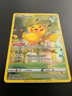 Pokemon TCG Pikachu GG30/GG70 Crown Zenith holo rare sir - Image 2