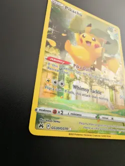 Pokemon TCG Pikachu GG30/GG70 Crown Zenith holo rare sir - Image 3