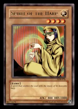 Spirit of the Harp Rare The Legend of Blue Eyes White Dragon LOB-078 - Image 1