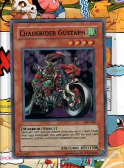 Yugioh! TCG Chaosrider Gustaph IOC- 018 Super Rare Unlimited NM/M - Image 1