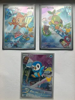 Pokemon TCG First Partner Illustration Series 1 Sinnoh Gen 4 Promo (set of 3) NM - Image 1