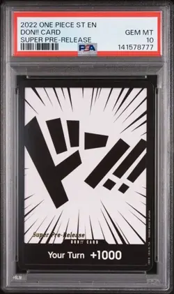2022 ONE PIECE STARTER DECKS DON!! CARD SUPER PRE-RELEASE PSA 10 GEM MINT - Image 1