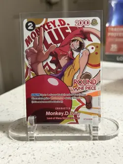 Round 1 MONKEY D LUFFY One Piece TCG Promo OP16-095 - ENGLISH - NM/MT - Image 1