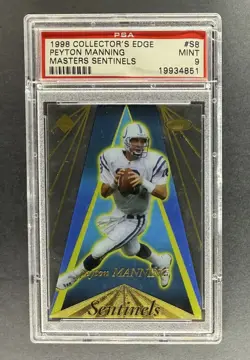 1998 Collector's Edge Masters Sentinels #S8 Peyton Manning Colts PSA 9 268/500 - Image 1