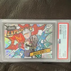Panini 2024 Absolute EXPLOSIVE Brock Bowers Las Vegas Raiders RC #EX-BBS PSA 9 - Image 1