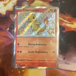The Pokemon Company Pokemon TCG Charmander 109/091 Paldean Fates Shiny Rare Holo - Image 1