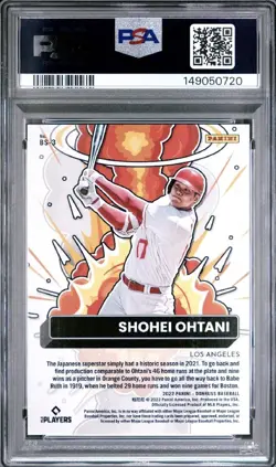 2022 Panini Donruss Shohei Ohtani Bomb Squad Rapture PSA 10 #BS-3 Angels! - Image 2