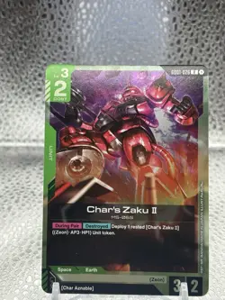 Char's Zaku II Foil - GD01-026 NM - Gundam TCG Card Game - Image 1