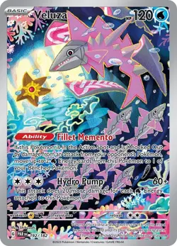 Pokemon TCG Veluza Paradox Rift 192/182 Holo Illustration Rare - Image 1