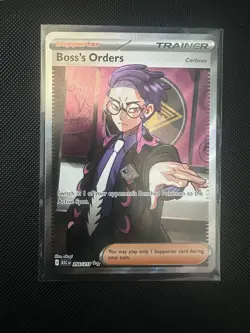 Boss’s Orders Corbeau 256/217 Full Art Ultra Rare Pokemon TCG NM - Image 1